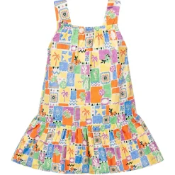 Abito copricostume bambina little stampa
