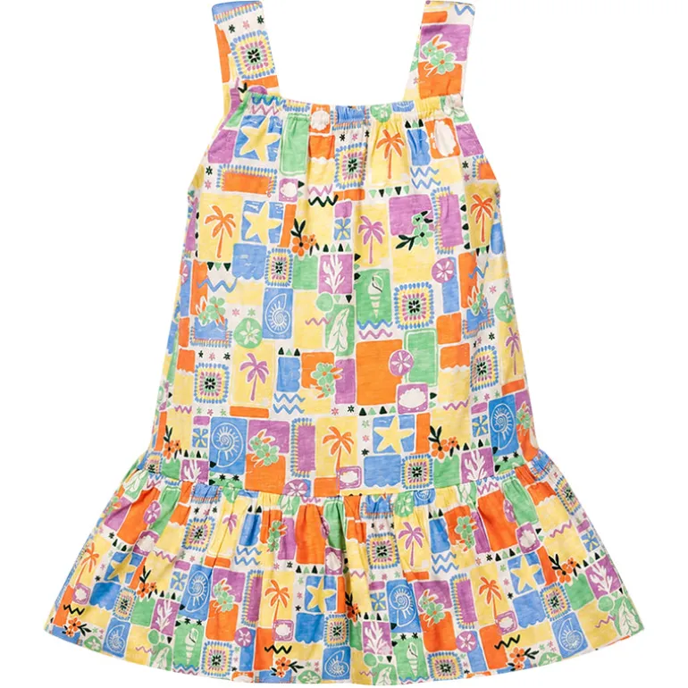 Abito copricostume bambina little stampa