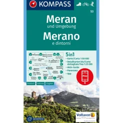 Carta escursionistica Merano 1:25.000