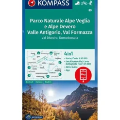 Carta escursionistica Parco Naturale Alpe Veglia e Alpe Devero, Valle Antigorio, Val Formazza 1:50.000