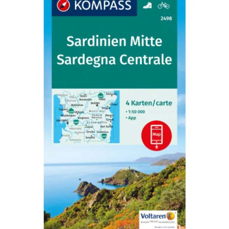 Cartina escursionistica Sardegna Centrale 1:50.000