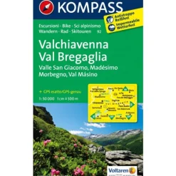 Cartina Valchiavenna Val Bregaglia