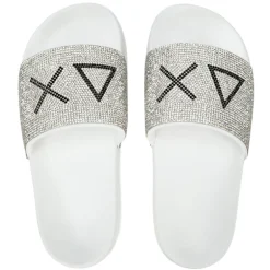 Ciabatte donna Slippers strass logo