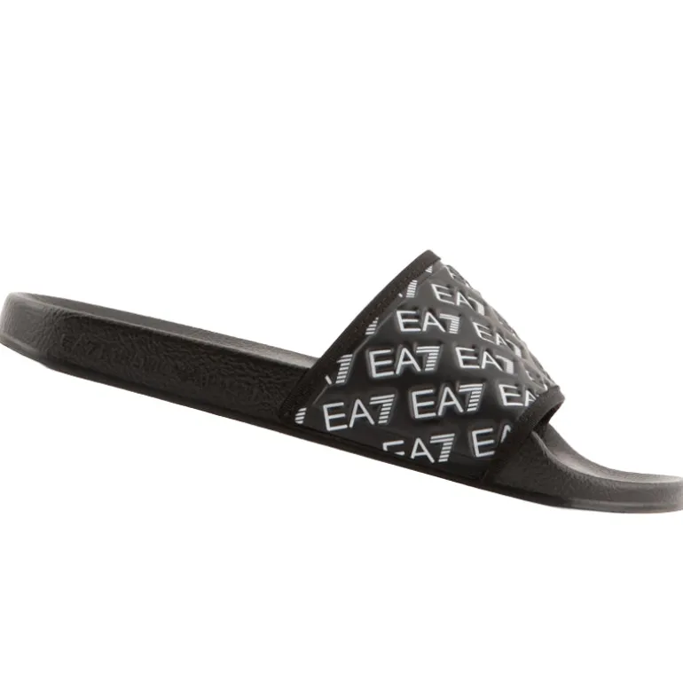 Ciabatte uomo Logo elastan gros rubber