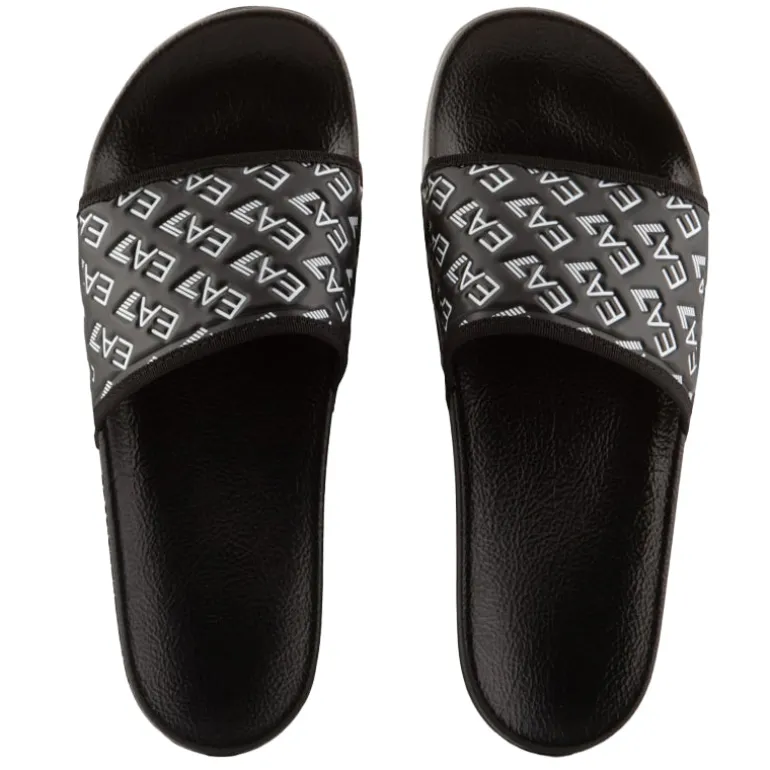 Ciabatte uomo Logo elastan gros rubber