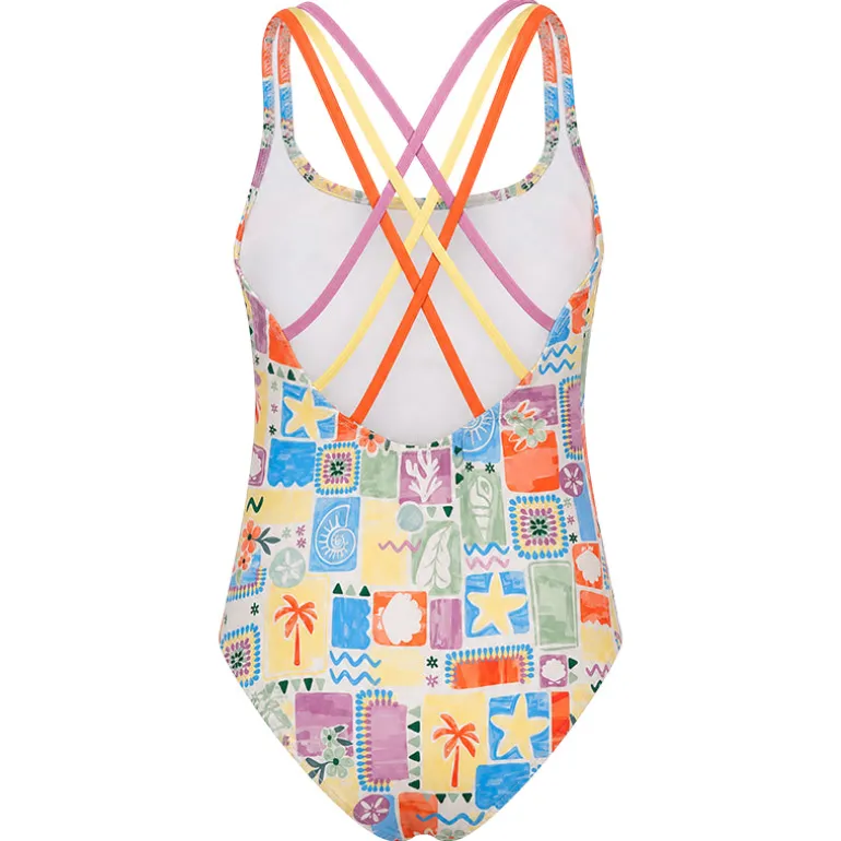 Costume bambina little stampa