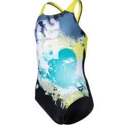 Costume bambina stampa Waves breaking