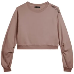 Felpa donna oversize cropped stampa Flow