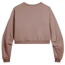 Felpa donna oversize cropped stampa Flow