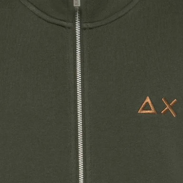 Felpa uomo cotone zip