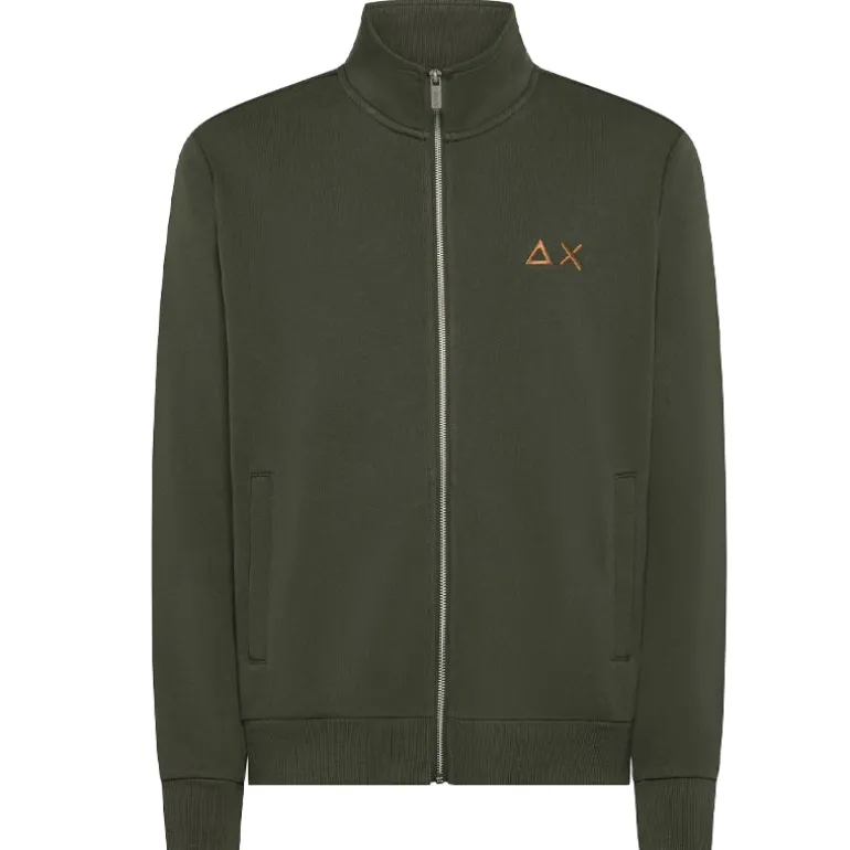 Felpa uomo cotone zip