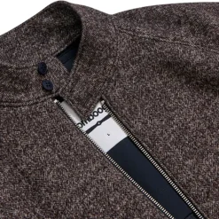 Giacca uomo bomber lana spigato