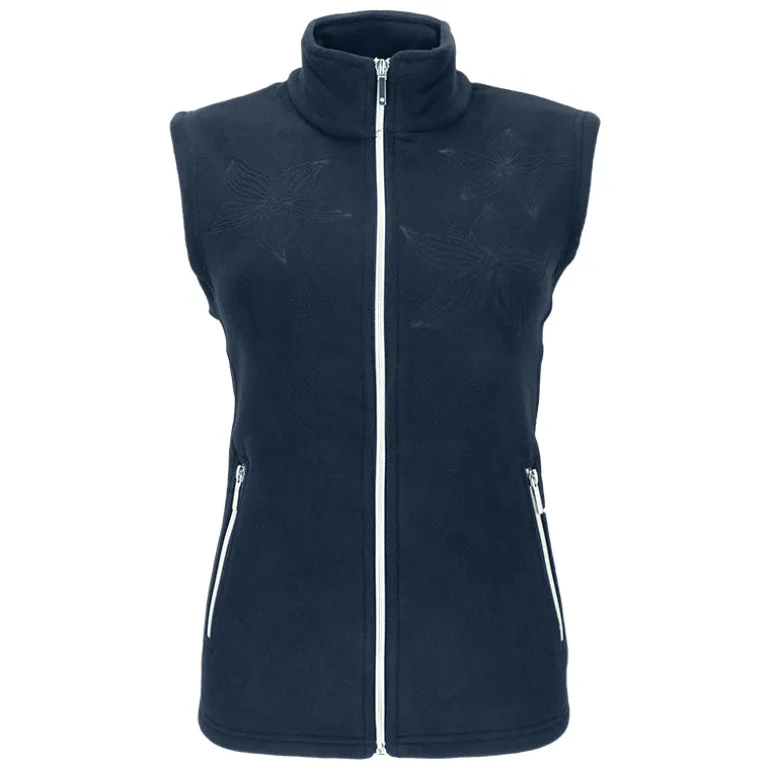 Gilet donna stampa rose