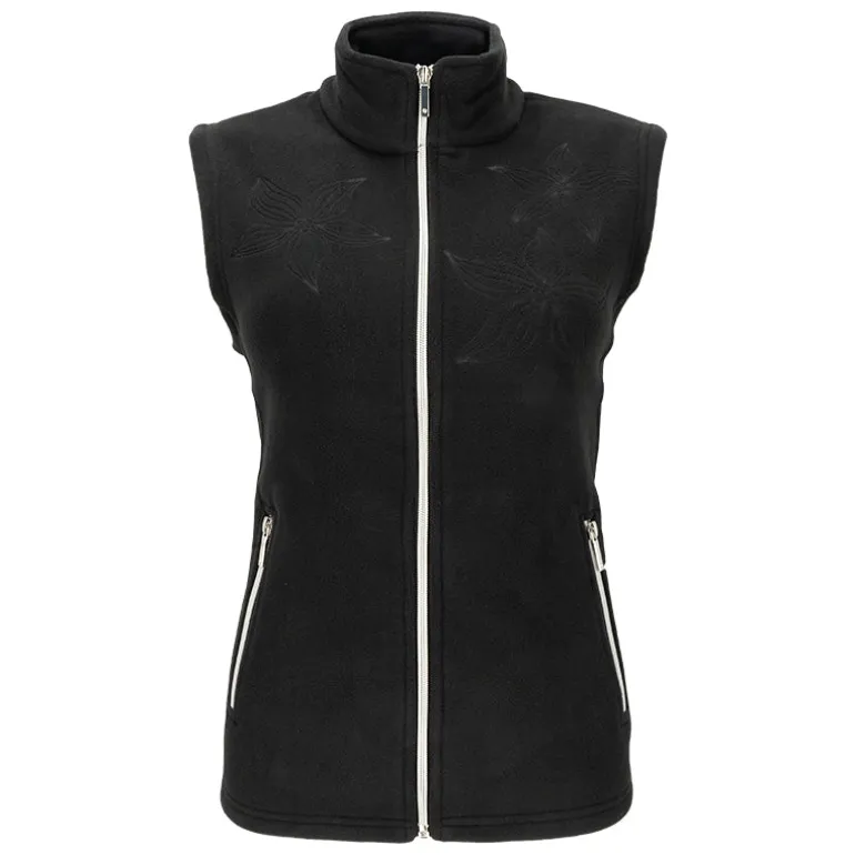 Gilet donna stampa rose