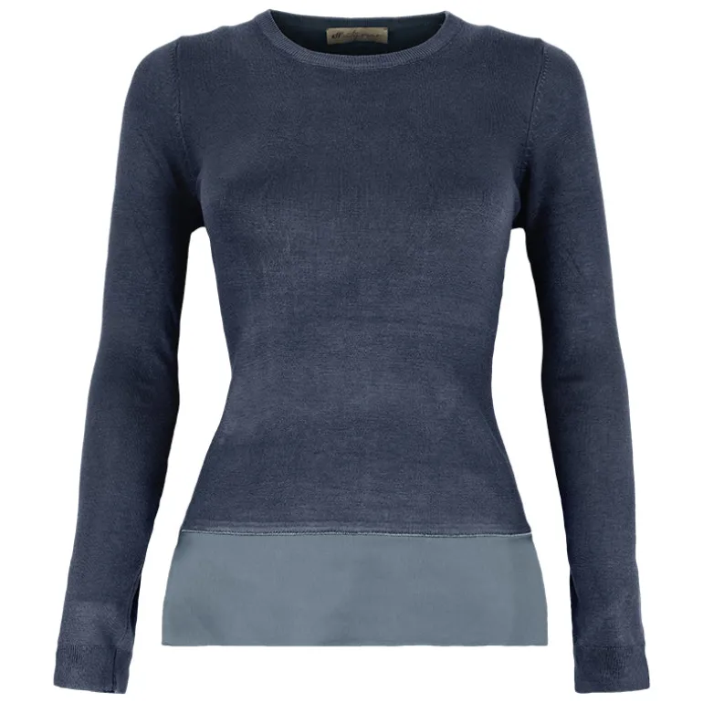 Maglione donna bordo raso