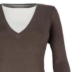 Maglione donna V + canotta raso
