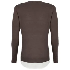 Maglione donna V + canotta raso