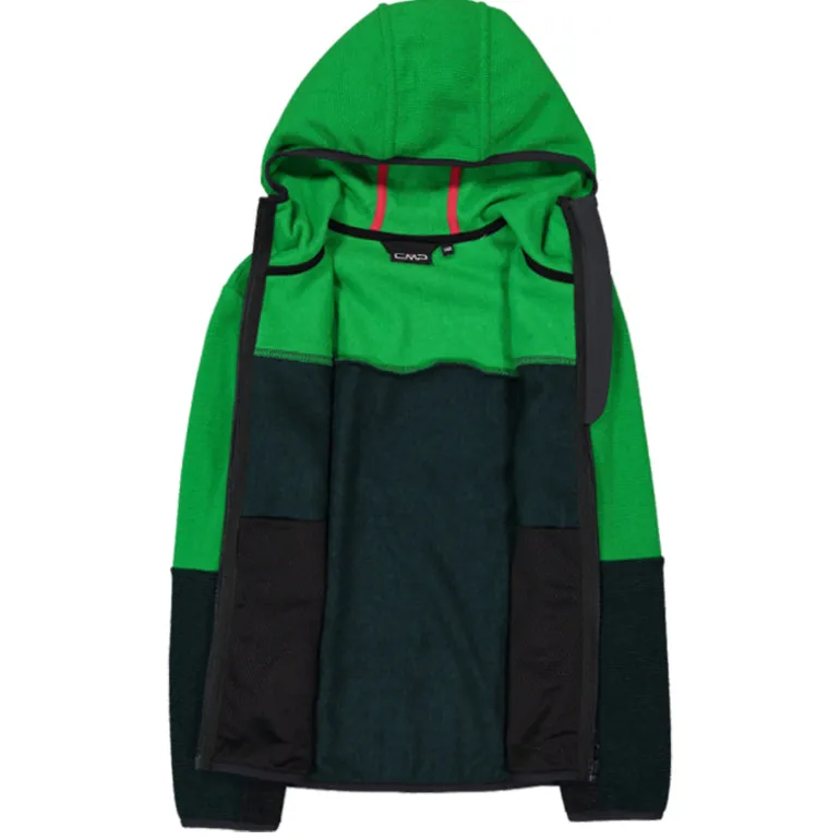 Pile bambino knit tech cappuccio