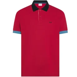 Polo uomo colletto a contrasto