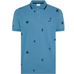 Polo uomo piquet ricami