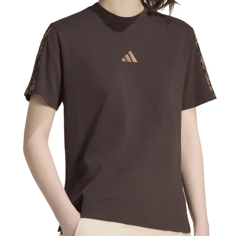 T-shirt donna Seasonal Essentials Animal Print 3-Stripes