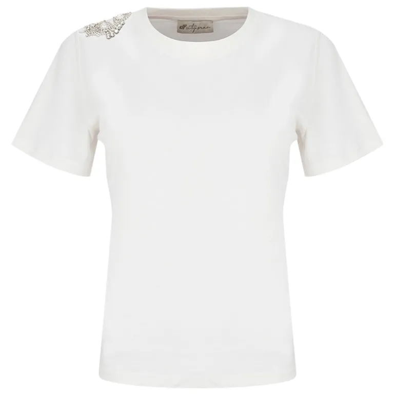 T-Shirt donna strass