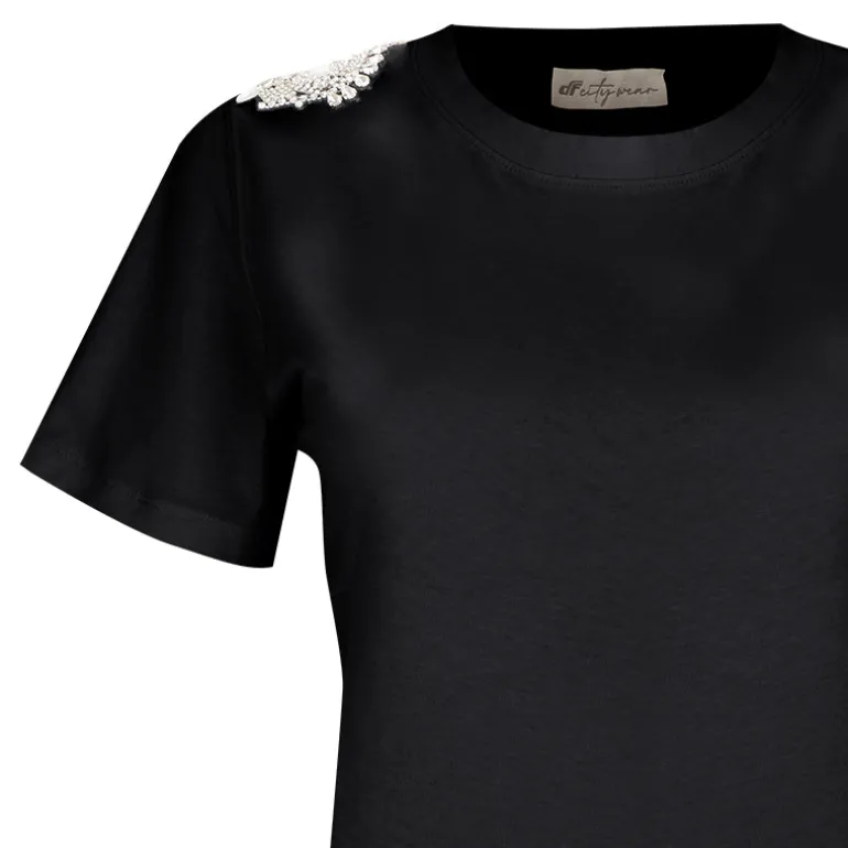 T-Shirt donna strass