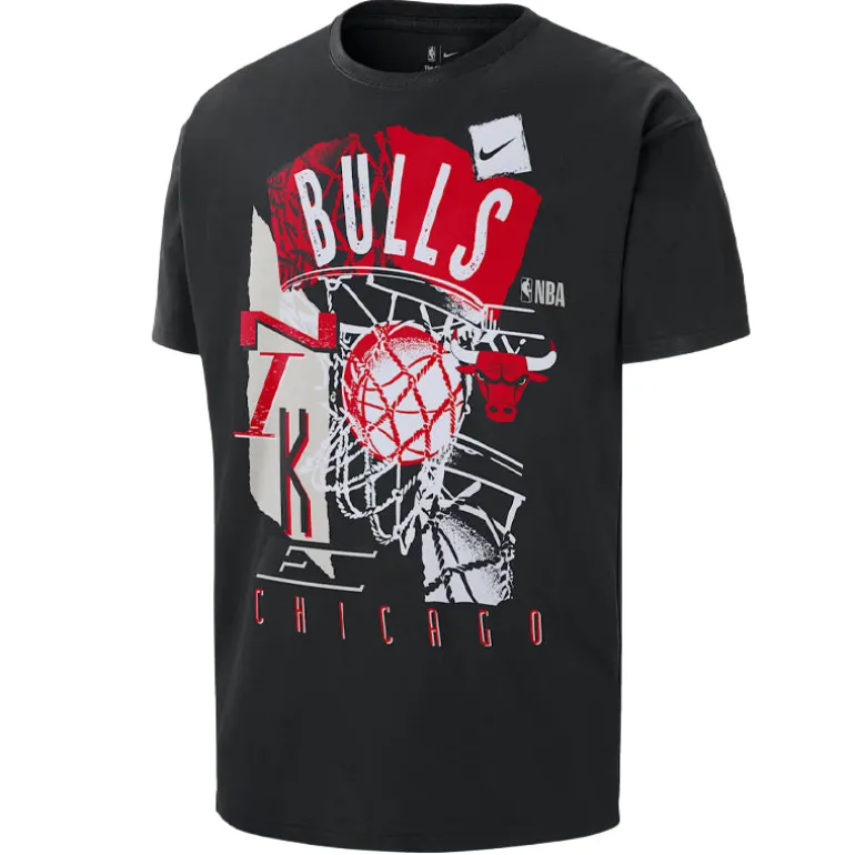 T-Shirt uomo NBA Chicago Bulls Courtside